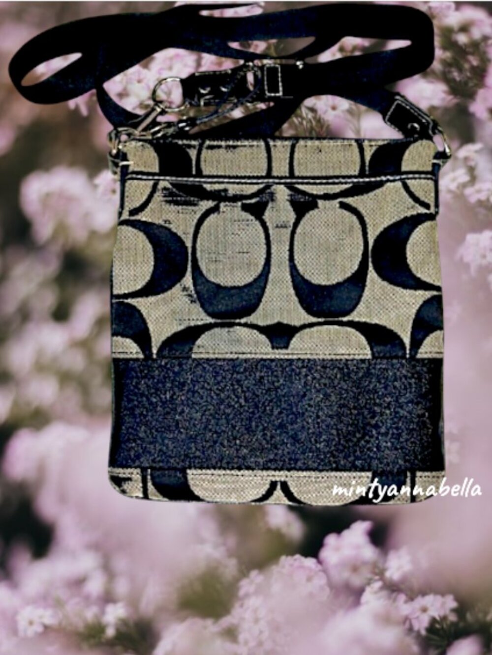 Coach ✨️Signature Stripe Crossbody